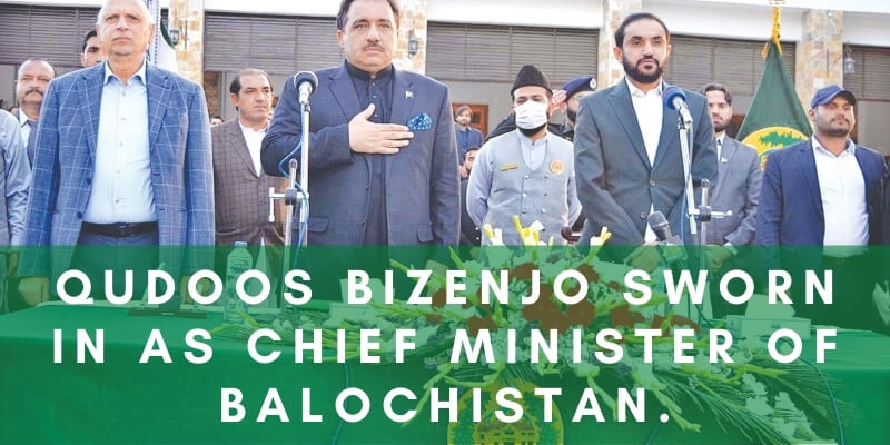 Qudoos Bizenjo Sworn In As Chief Minister Of Balochistan